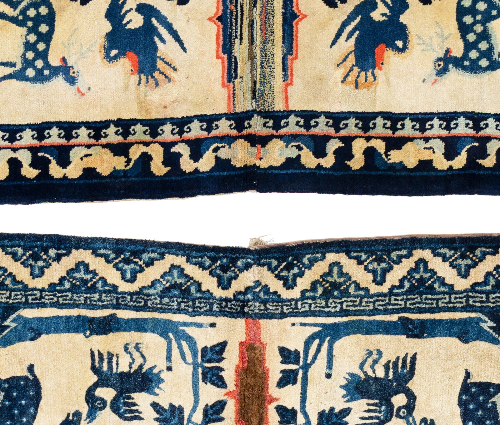 Two Peking Saddle Covers - 4