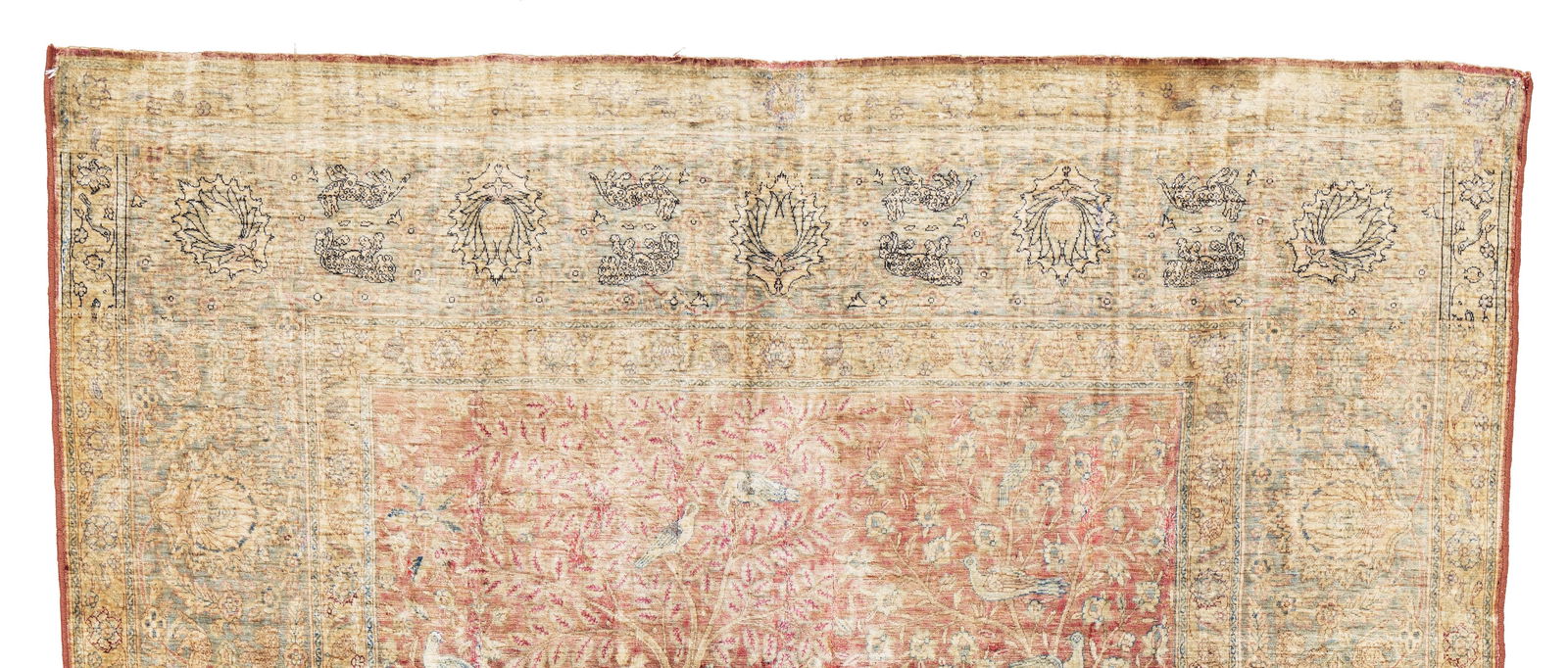 Fine Silk Kum Kapu ? Pictorial Rug - 5