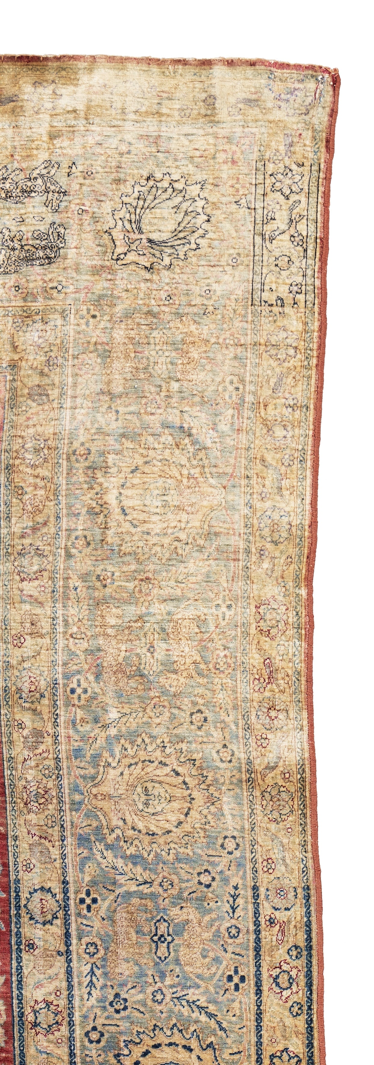 Fine Silk Kum Kapu ? Pictorial Rug - 6