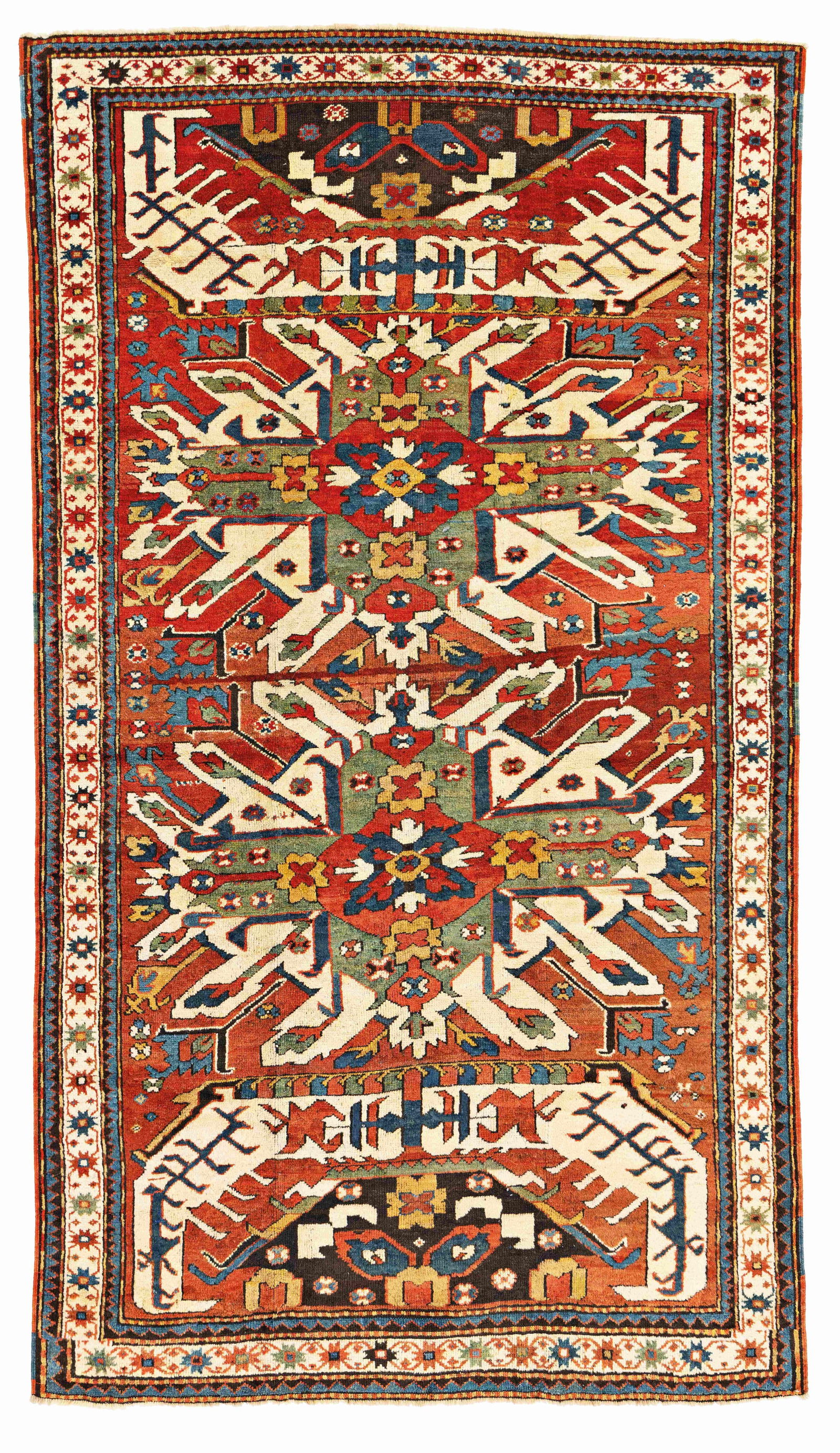 Unusual Sunburst Eagle Kazak (Chelaberd) Rug (1 of 6)