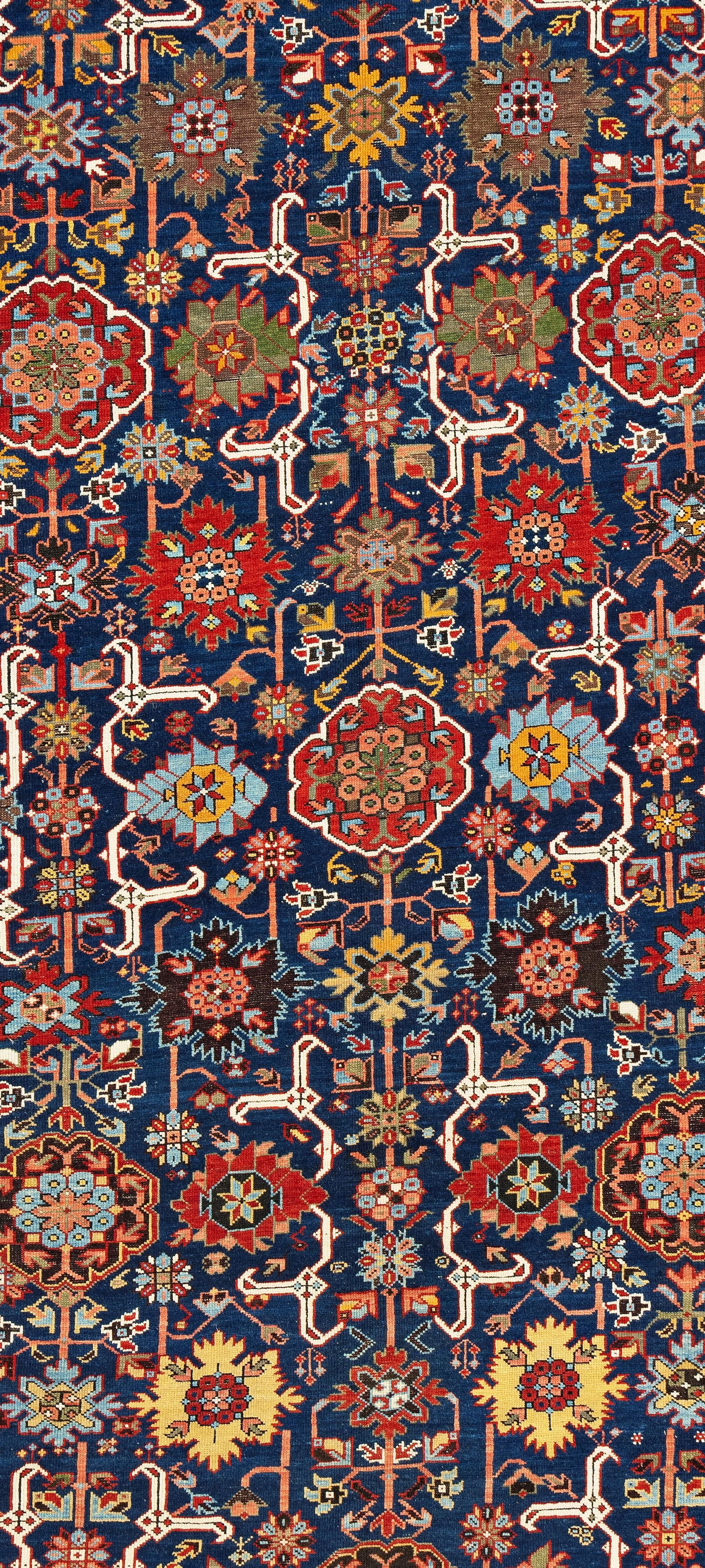 Large Fork-Leaf Kuba Carpet - 4