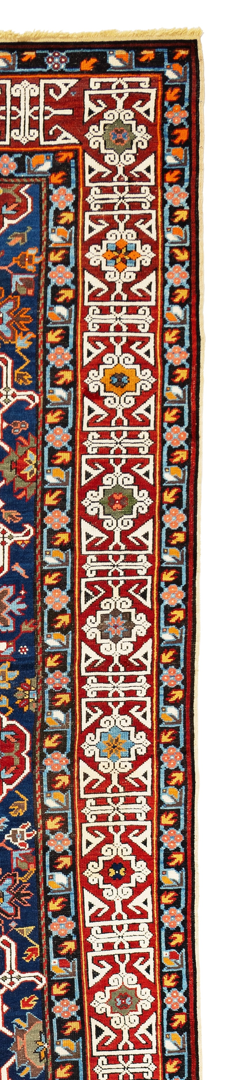 Large Fork-Leaf Kuba Carpet - 6