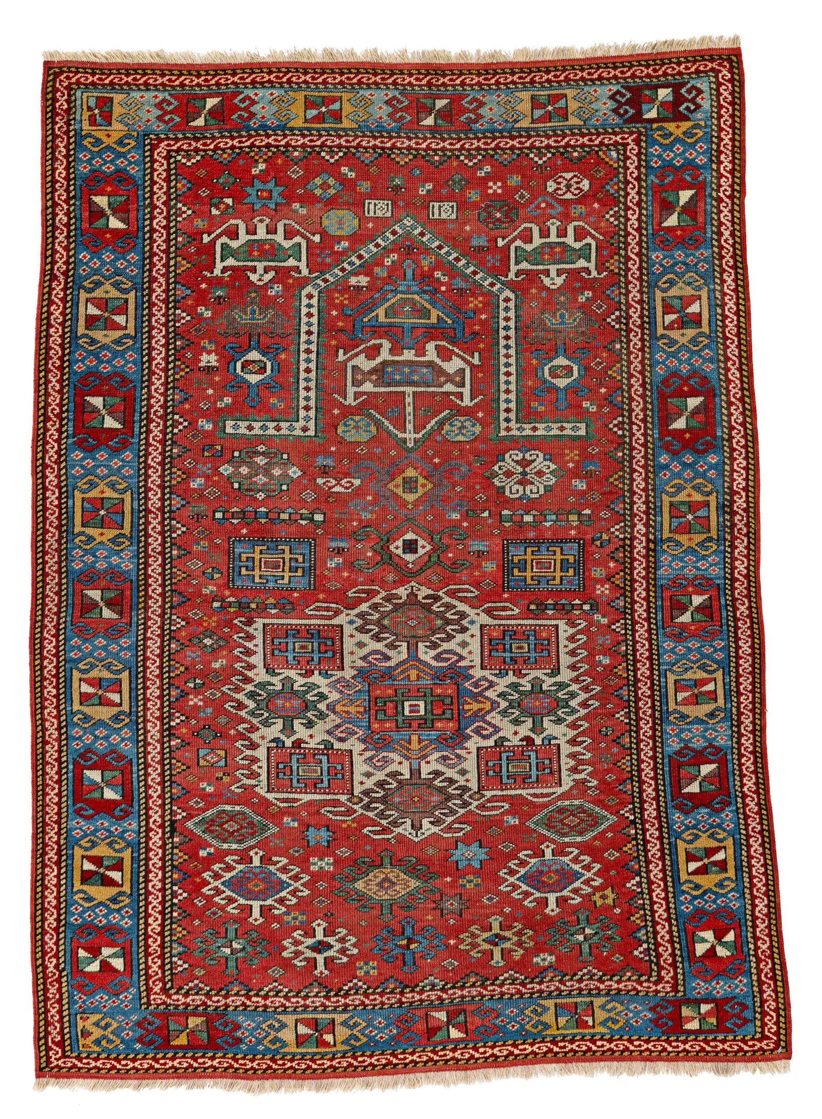 Fine Early Caucasian Prayer Rug (1 of 5)