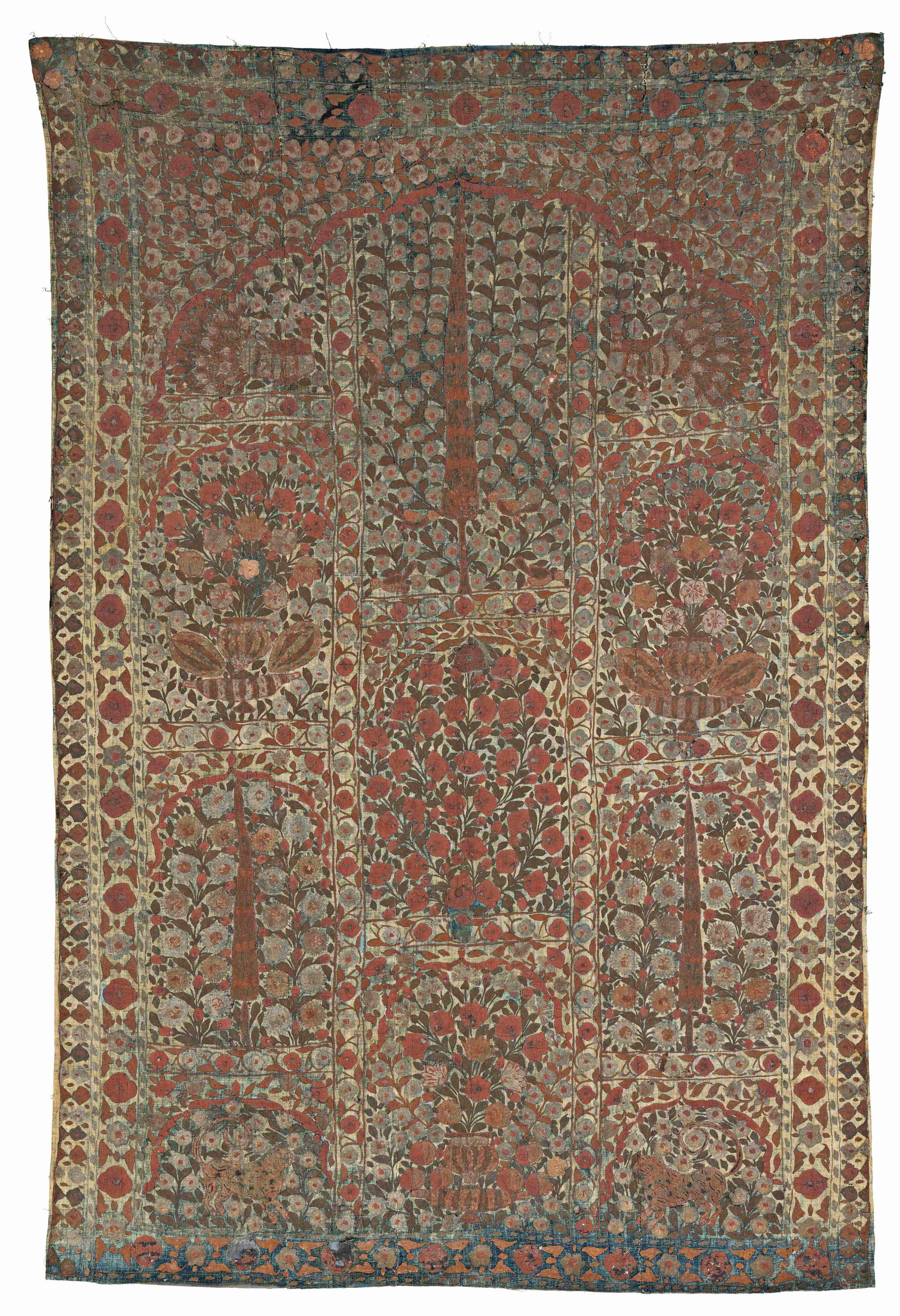 Indian Textile painted with paste (1 of 5)