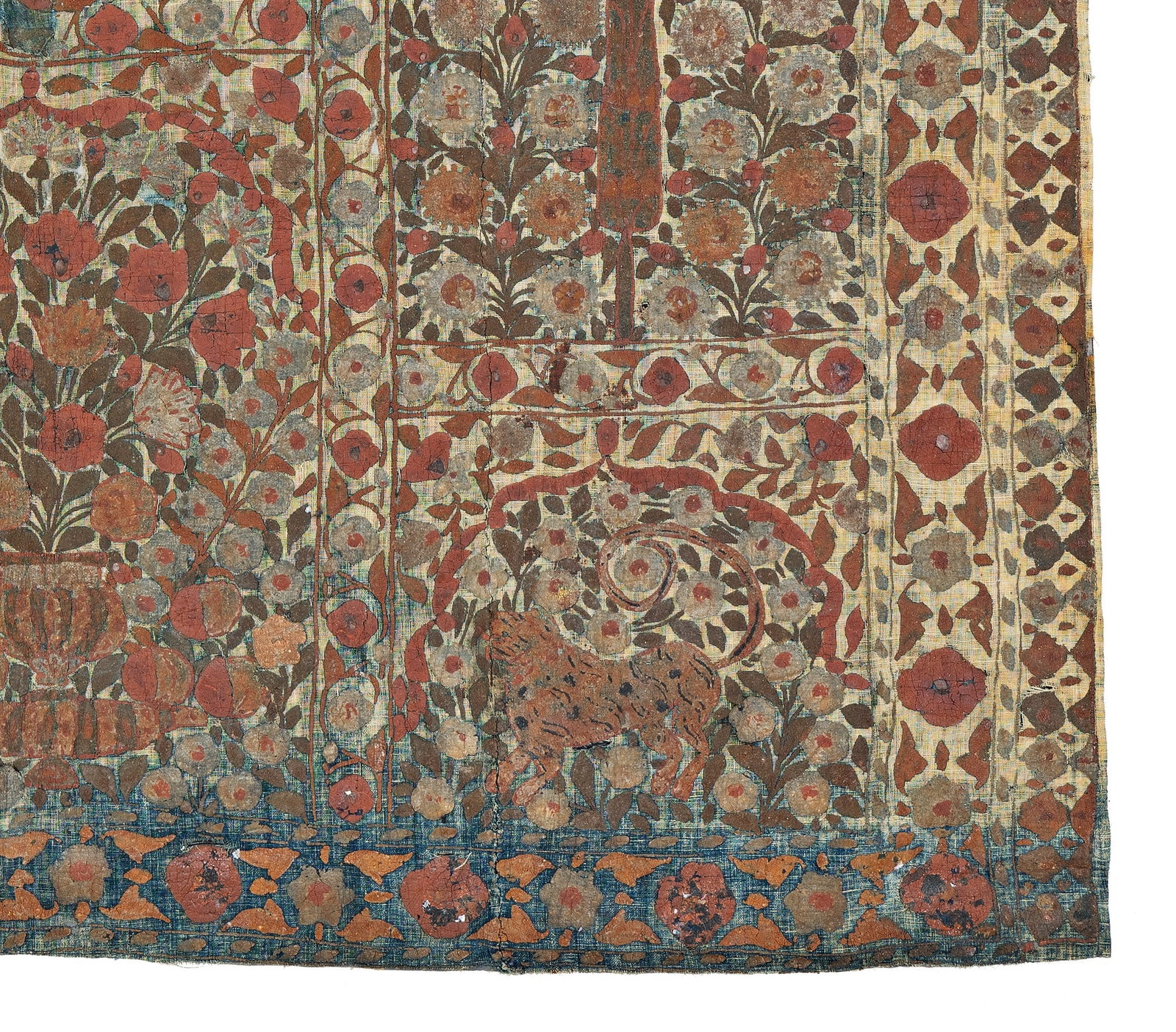 Indian Textile painted with paste - 2