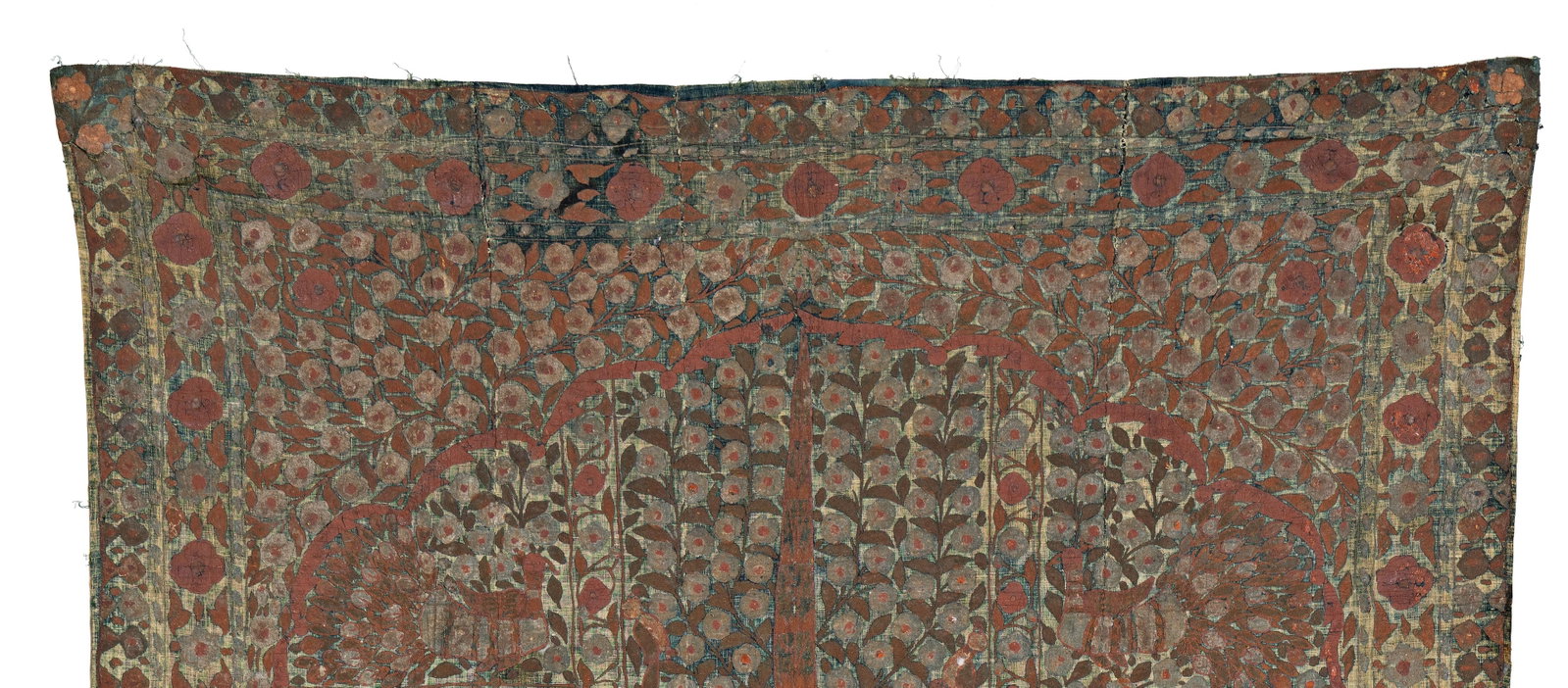 Indian Textile painted with paste - 4