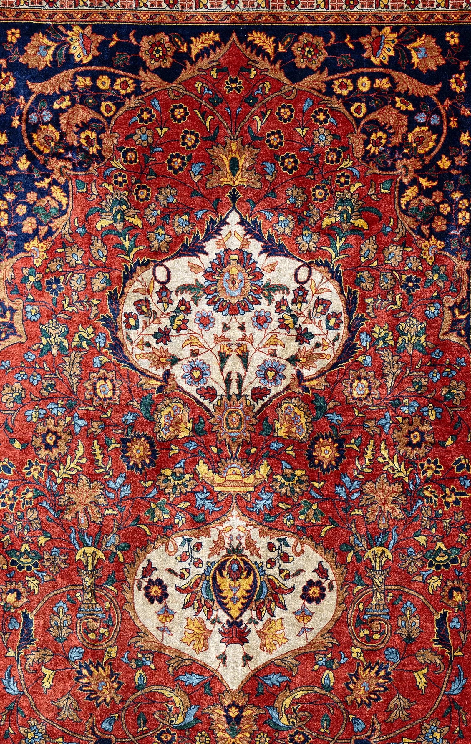 Silk Tabriz Rug - 4