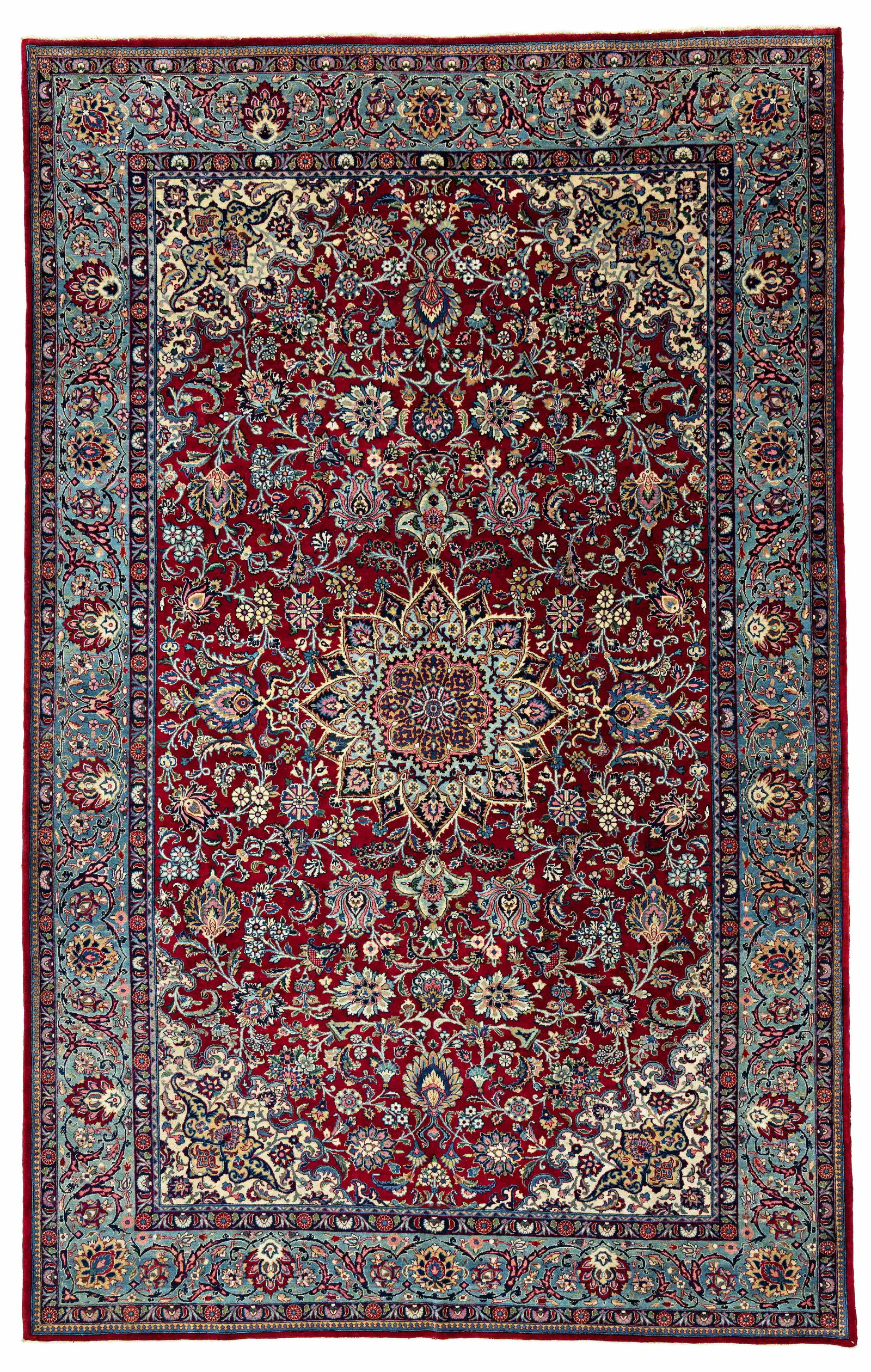 Tehran Carpet: Tehran 327 x 205 cm (10' 9" x 6' 9") Persia, ca. 1930 Condition: excellent Warp: cotton, weft: cotton, pile: wool