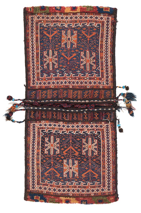Lori Bakhtiar Chordjin: Lori Bakhtiar Chordjin 105 x 49cm (3ft. 5in. x 1ft. 7in.) Persia, ca. 1900 Condition: excellent Wool warp, wool weft, wool pile