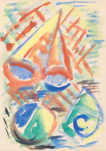 Hubert Schmalix * (1952 Graz): Kleines Strandgut 3, 1981 Aquarell auf Papier, 41,4 x 29,5 cm ungerahmt Signatur Rückseite oben: Hubert Schmalix 1981 Kleines Strandgut 3, 1981 watercolor on paper, 41,4 x 29,5 cm unframed signatur