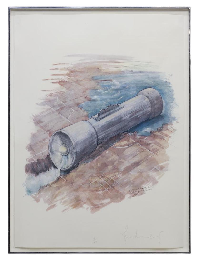 CLAES OLDENBURG COLOSSAL FLASHLIGHT LITHOGRAPH (1 of 4)
