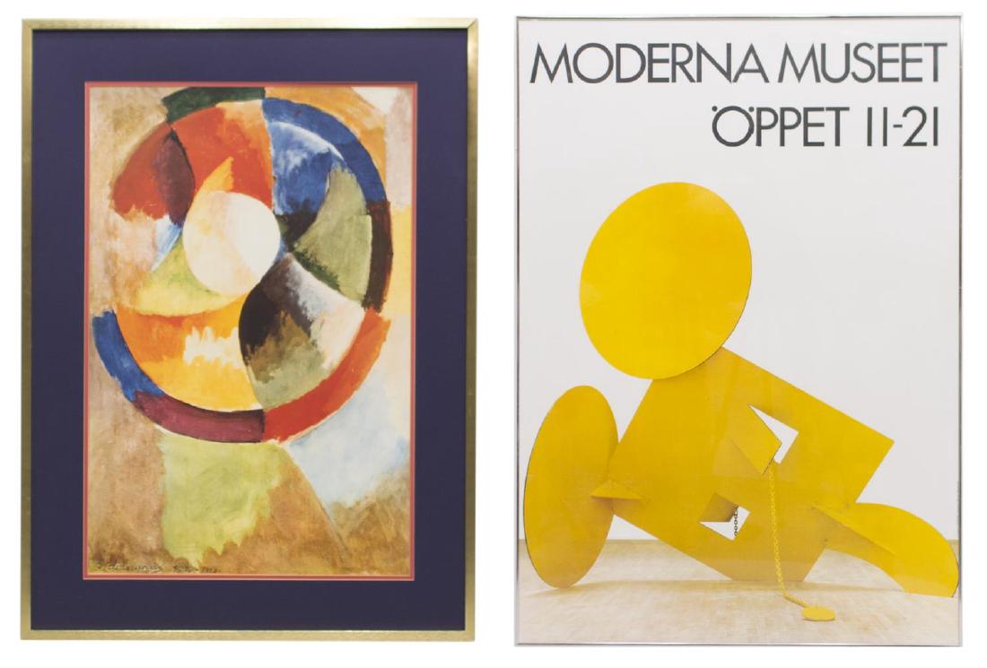 (2)POSTER PRINTS, CLAES OLDENBURG & R. DELAUNAY (1 of 4)