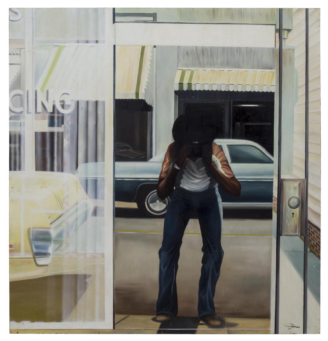 GREGORY JONES PAINTING, "LOOKING IN AND OUT" (1 of 4)