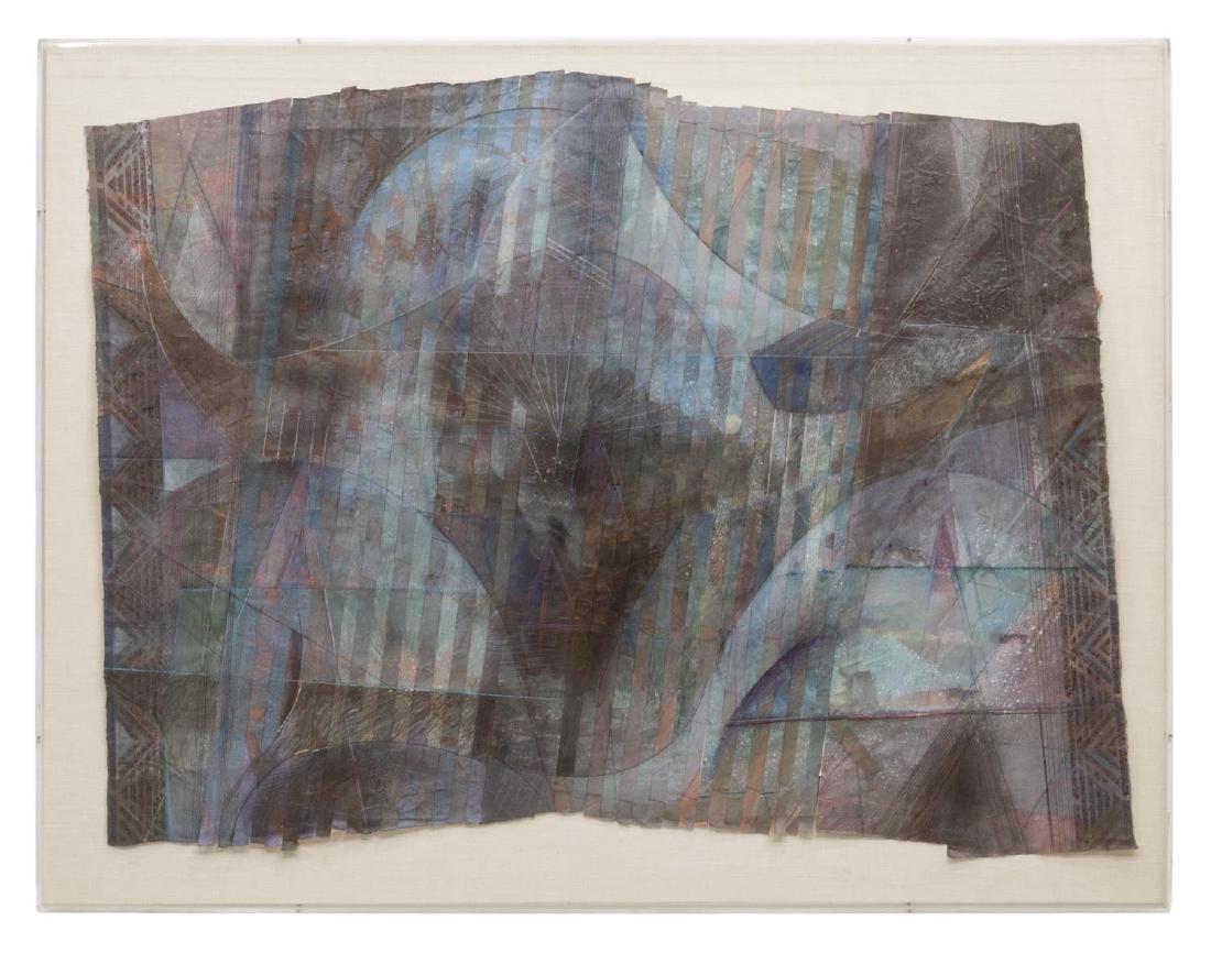 DAVID JANSHESKI (B. 1954) COLLAGE PAPER ARTWORK (1 of 3)