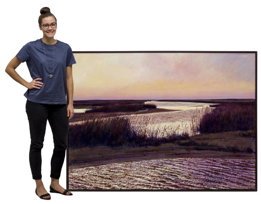 TIM SASKA (1935-2006) GALVESTON DAWN PAINTING (1 of 5)