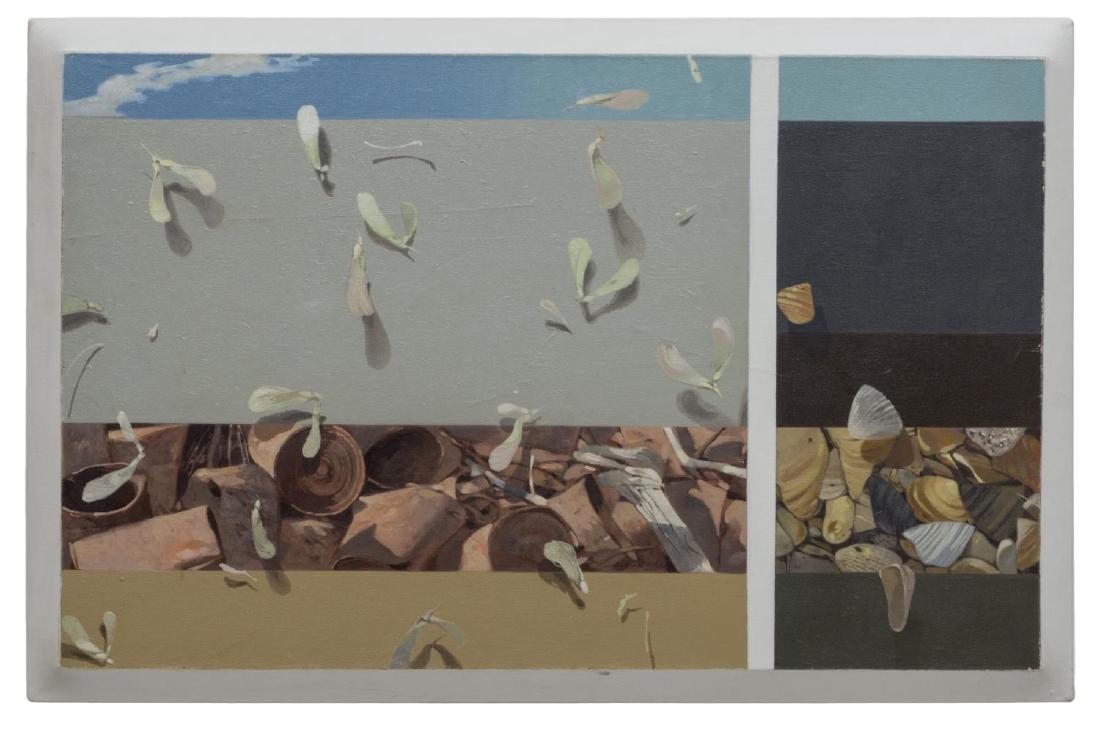 LUIS EADES (B 1947) 'IN TRANSIT' ABSTRACT PAINTING (1 of 4)