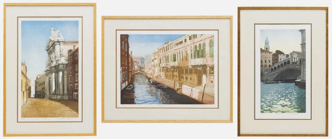 (3) FRAMED COLOR ETCHINGS FRANCIS ST. CLAIR MILLER (1 of 8)