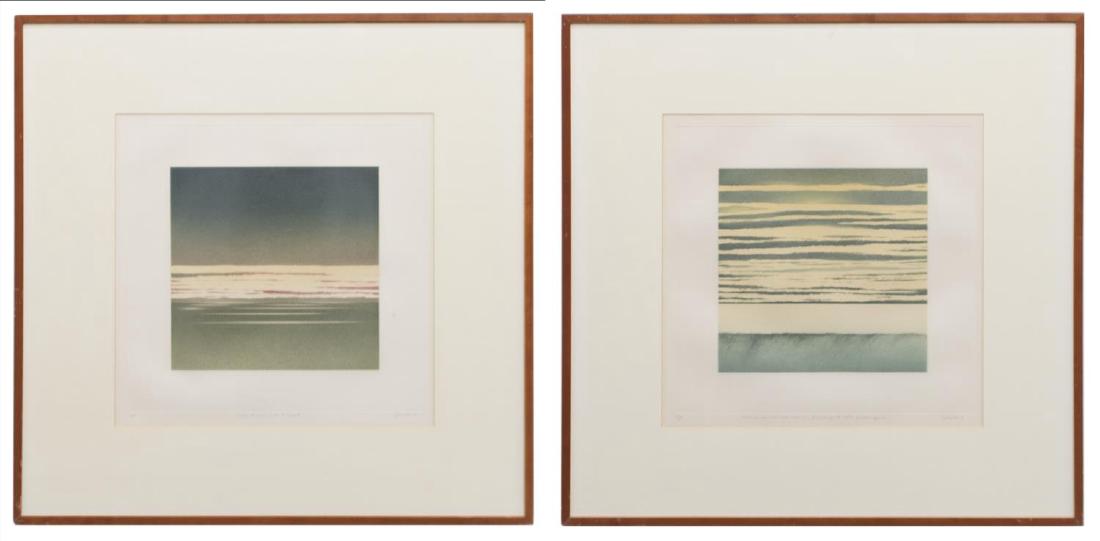 (2) JEAN SOLOMBRE (B. 1948) COLOR MONOTYPES (1 of 6)