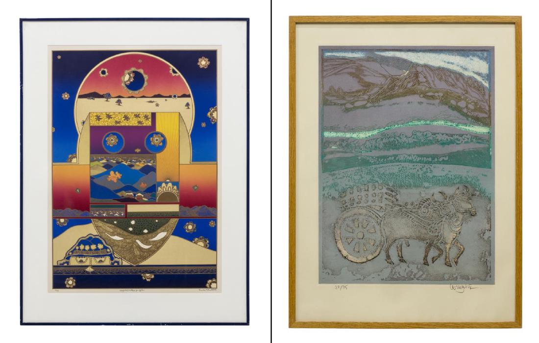 (2) COLOR PRINTS, PIERRE-LEON TETREAULT & OXCART (1 of 5)