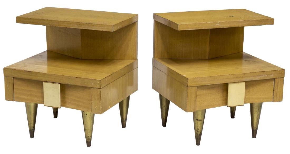 (2) MID-CENTURY MODERN BEDSIDE CABINETS (1 of 2)