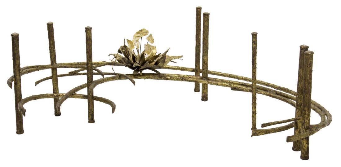 SILAS SEANDEL COFFEE TABLE BASE GLASS LOTUS FLOWER (1 of 2)