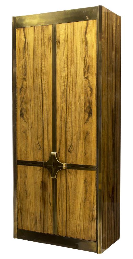 MASTERCRAFT BRASS & ROSEWOOD FOUR DOOR CABINET (1 of 4)