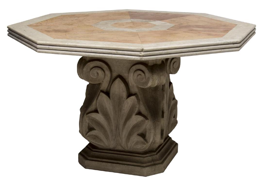 OCTAGONAL STONE TOP TABLE (1 of 1)