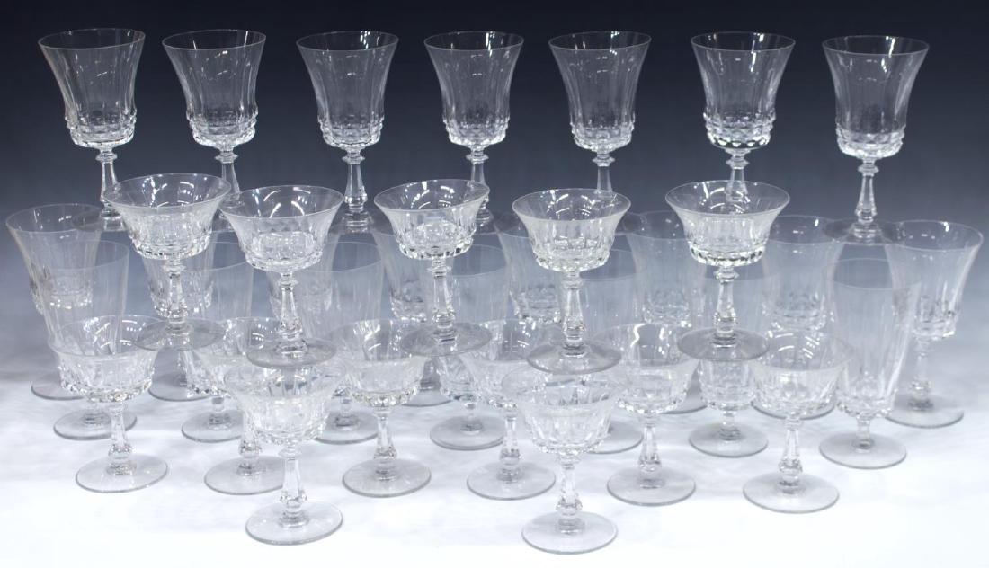 (35) VAL ST. LAMBERT CUT CRYSTAL STEMWARE SERVICE (1 of 8)