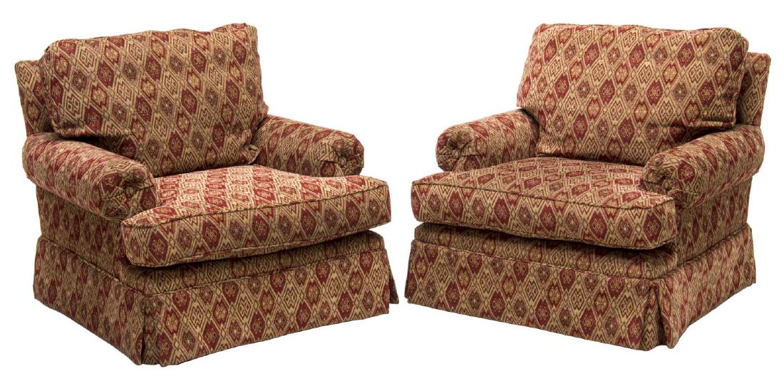 (2) UPHOLSTERED ARMCHAIRS BY GINA B. LOS ANGELES (1 of 3)