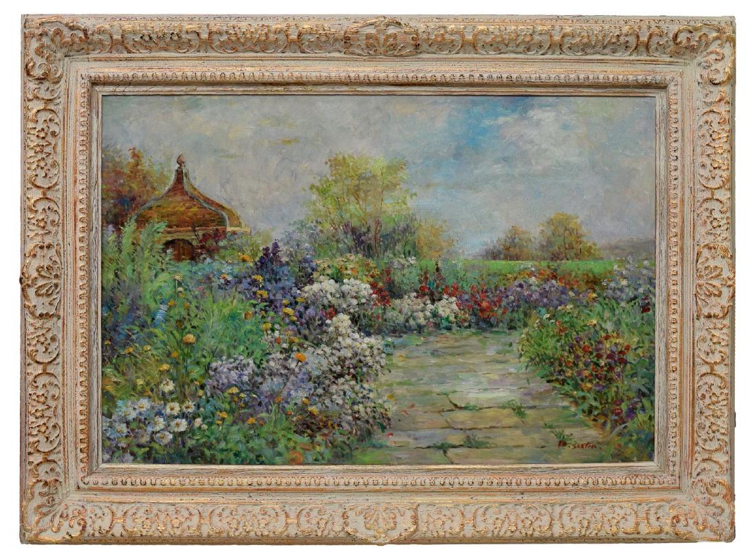 FRAMED PAINTING, IMPRESSIONISTIC LANDSCAPE, SIGNED (1 of 4)