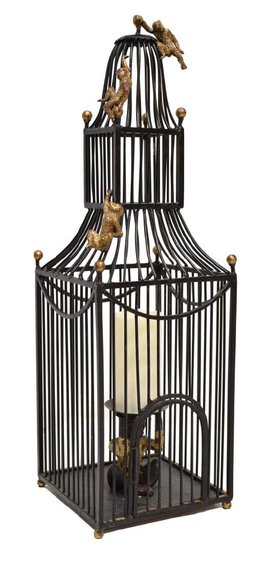 MAITLAND SMITH STYLE BIRD CAGE FORM CANDLE HOLDER (1 of 3)