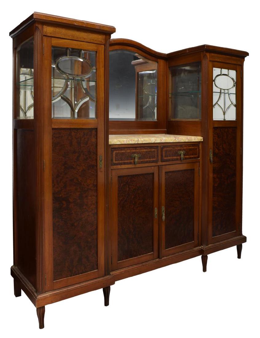 FRENCH ART DECO MIRRORED DISPLAY SERVER (1 of 4)