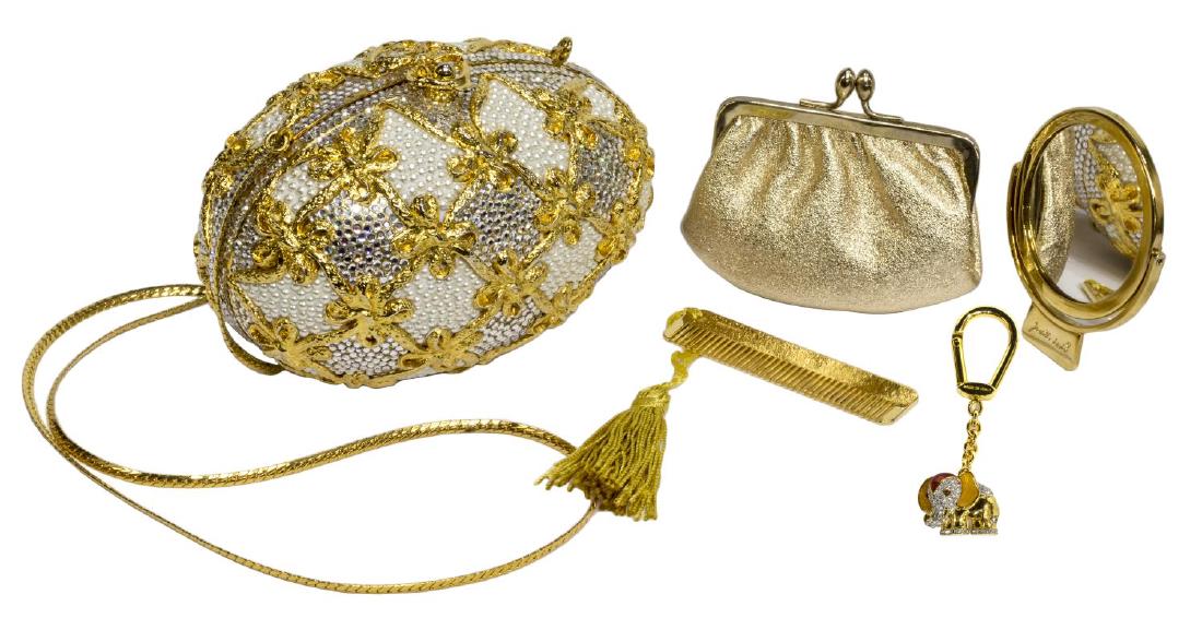 (2) JUDITH LEIBER EGG HAND BAG & ELEPHANT FOB (1 of 9)