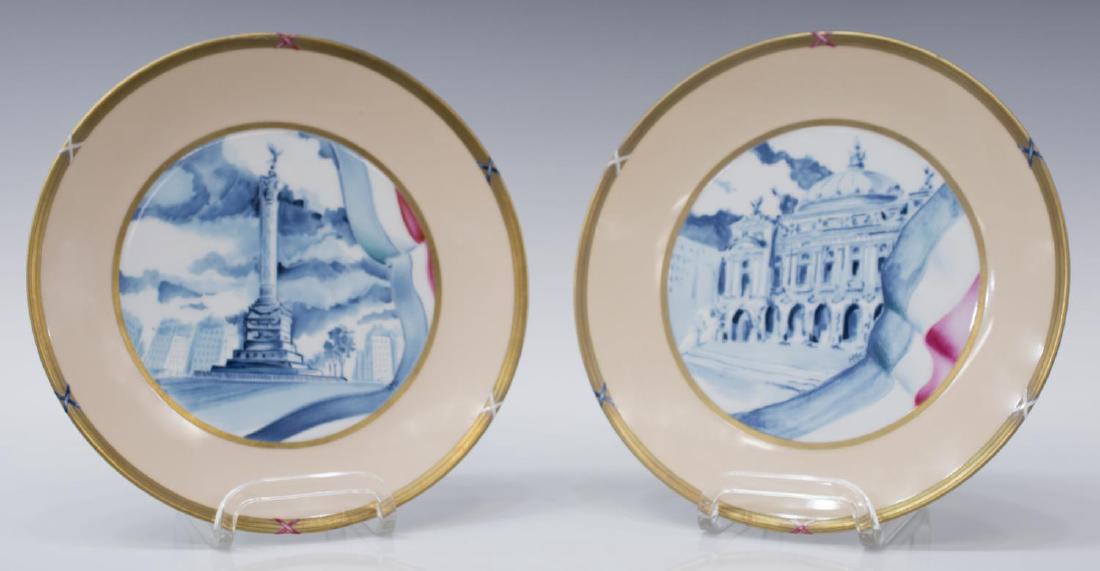 (2) HERMES "SOUVENIR DE PARIS" PORCELAIN PLATES (1 of 4)