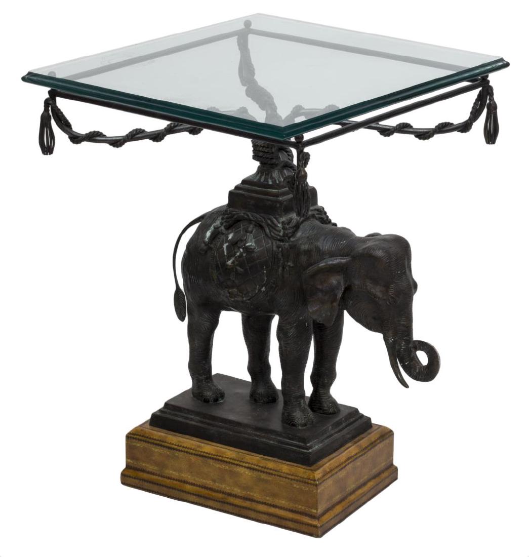 MAITLAND-SMITH BRONZE ELEPHANT OCCASIONAL TABLE (1 of 4)