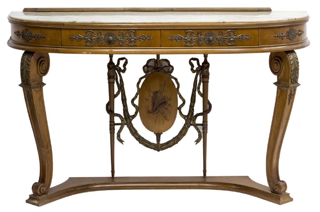ITALIAN MARBLE & ORMOLU CONSOLE TABLE (1 of 2)