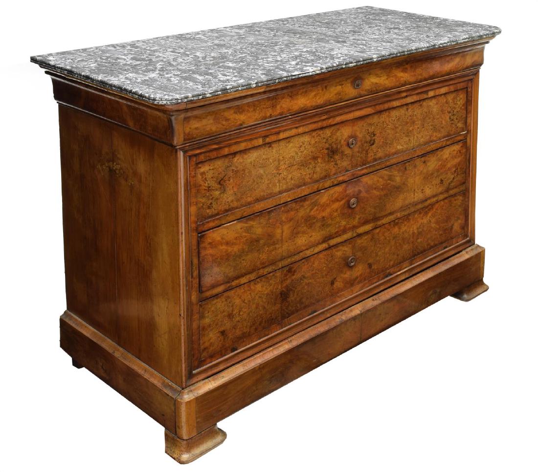 FRENCH CHARLES X MARBLE TOP COMMODE (1 of 2)
