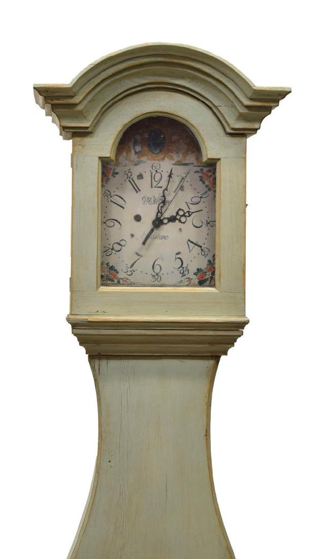 SWEDISH PINE TALL CASE CLOCK (1 of 4)