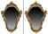 (2) LOUIS XV STYLE CARVED GILTWOOD WALL MIRRORS