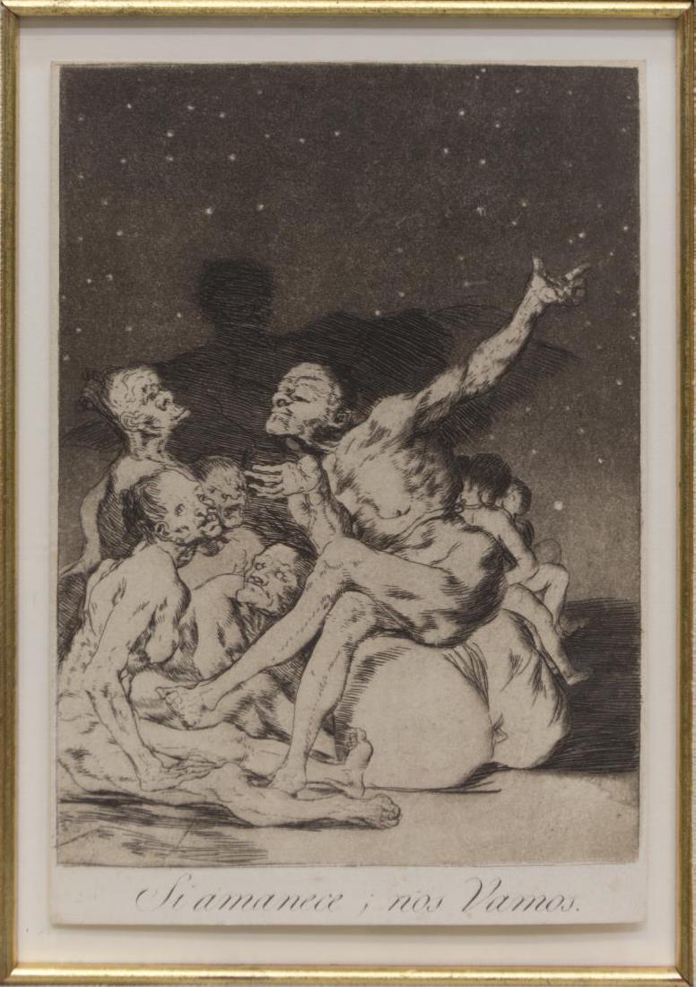 FRANCISCO GOYA 'SI AMANECE, NOS VAMOS' ETCHING (1 of 2)