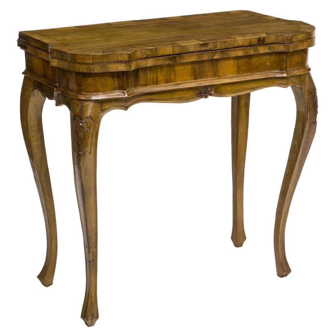 FRENCH FOLD TOP GAME TABLE (1 of 4)