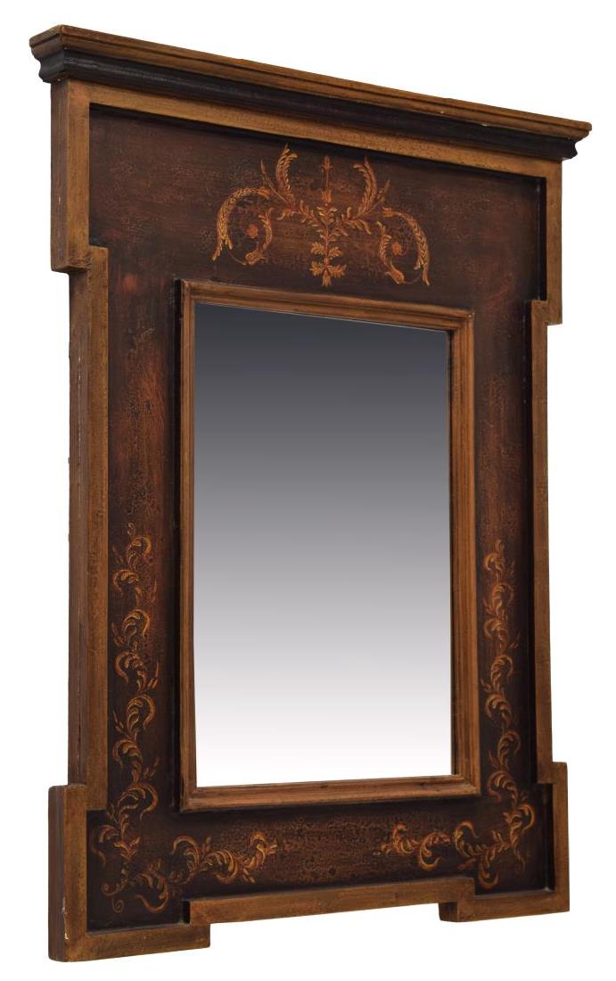 LARGE PAINTED DECORATOR WALL MIRROR (1 of 2)