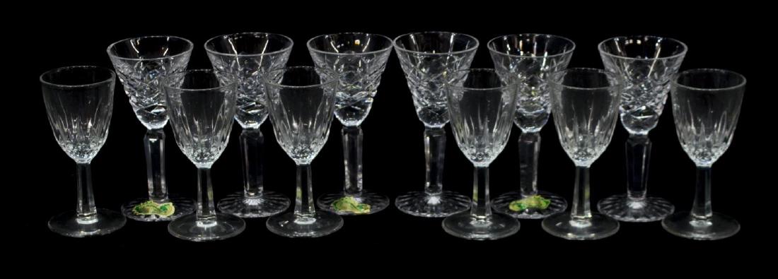 (12) WATERFORD TYRONE & FRENCH CORDIAL STEMWARE (1 of 6)