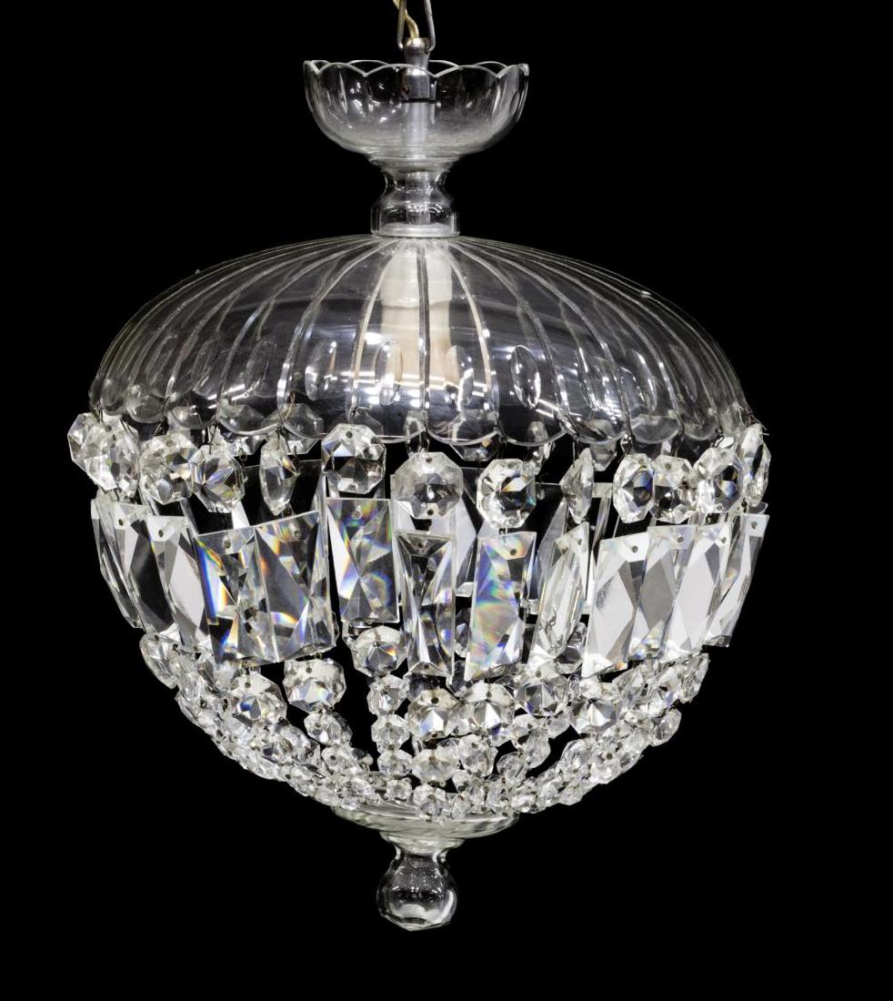 DIMINUTIVE ITALIAN CRYSTAL SINGLE-LIGHT CHANDELIER (1 of 1)