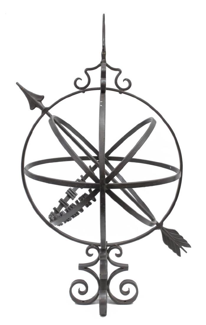PAINTED IRON GARDEN SUN DIAL (1 of 7)