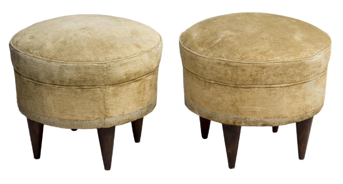 (PAIR) ITALIAN MID-CENTURY MODERN STOOLS (1 of 1)