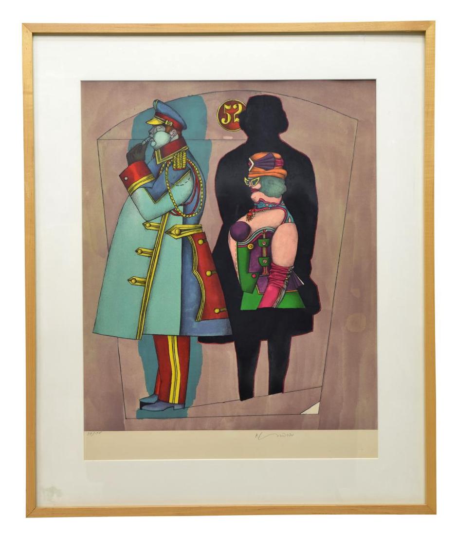 RICHARD LINDNER SIGNED LITHOGRAPH, 'FIFTH AVENUE' (1 of 6)