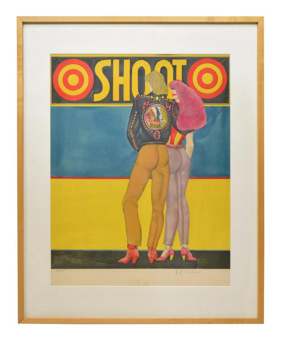 RICHARD LINDNER SIGNED LITHOGRAPH 'SHOOT' (1 of 7)