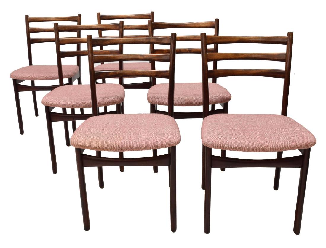 (6) DANISH MODERN ROSEWOOD SIDE CHAIRS (1 of 3)