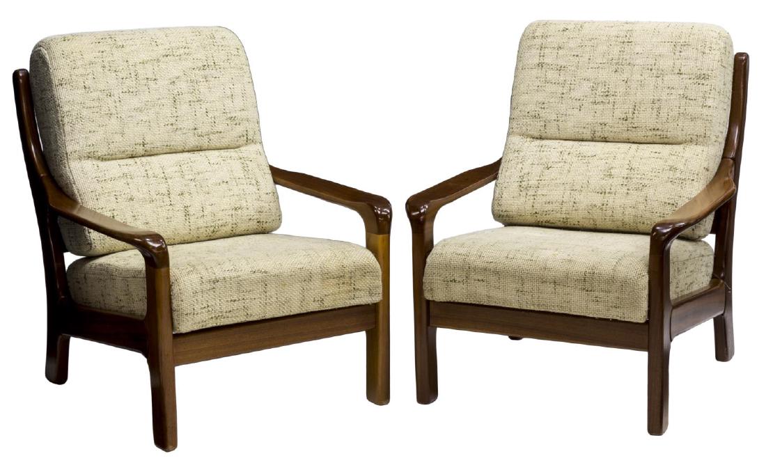 (2) DANISH MID-CENTURY MODERN TEAKWOOD ARMCHAIRS (1 of 2)